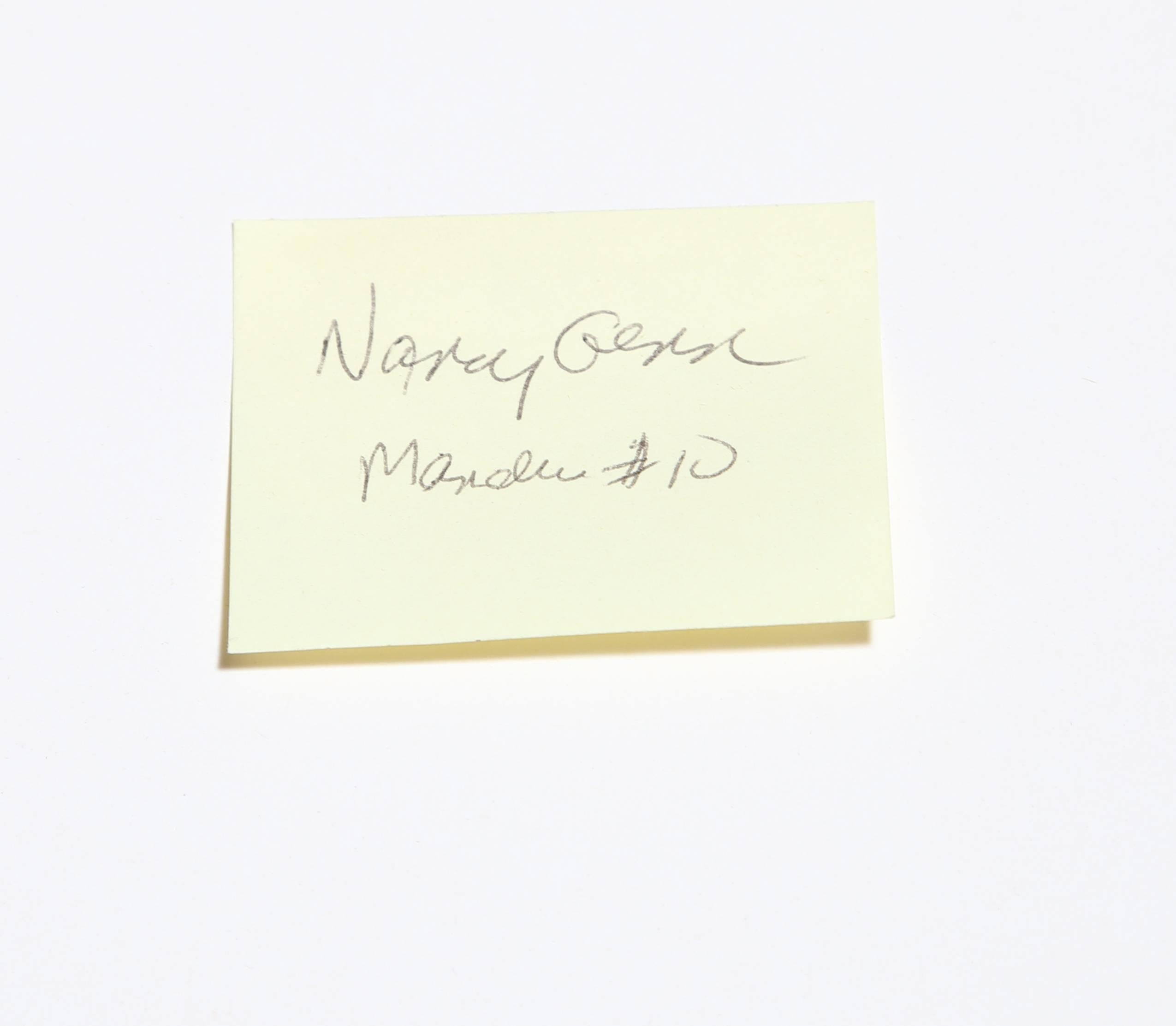 Artist: Nancy Genn, American (1929 - )
Title:	Mandu #10
Year: 1994-95
Medium:	Mixed Media on paper, signed l.r.
Size: 32 in. x 29 in. (81.28 cm x 73.66 cm)
Frame: 37 x 34.5 inches (94 x 87.5 cm)