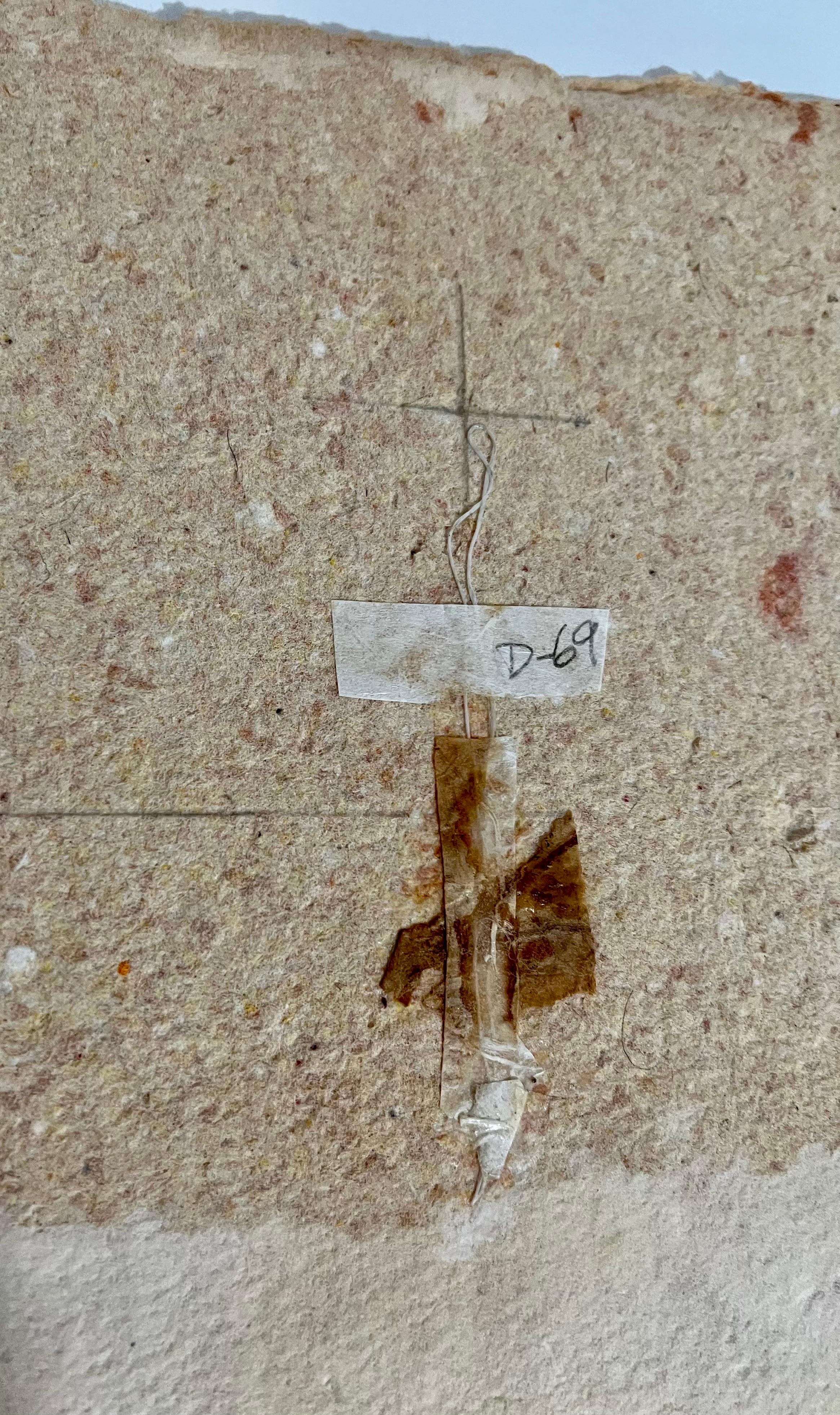 Handmade Paper Collage Sculpture Art Assemblage with String Nancy Genn Modernist For Sale 9