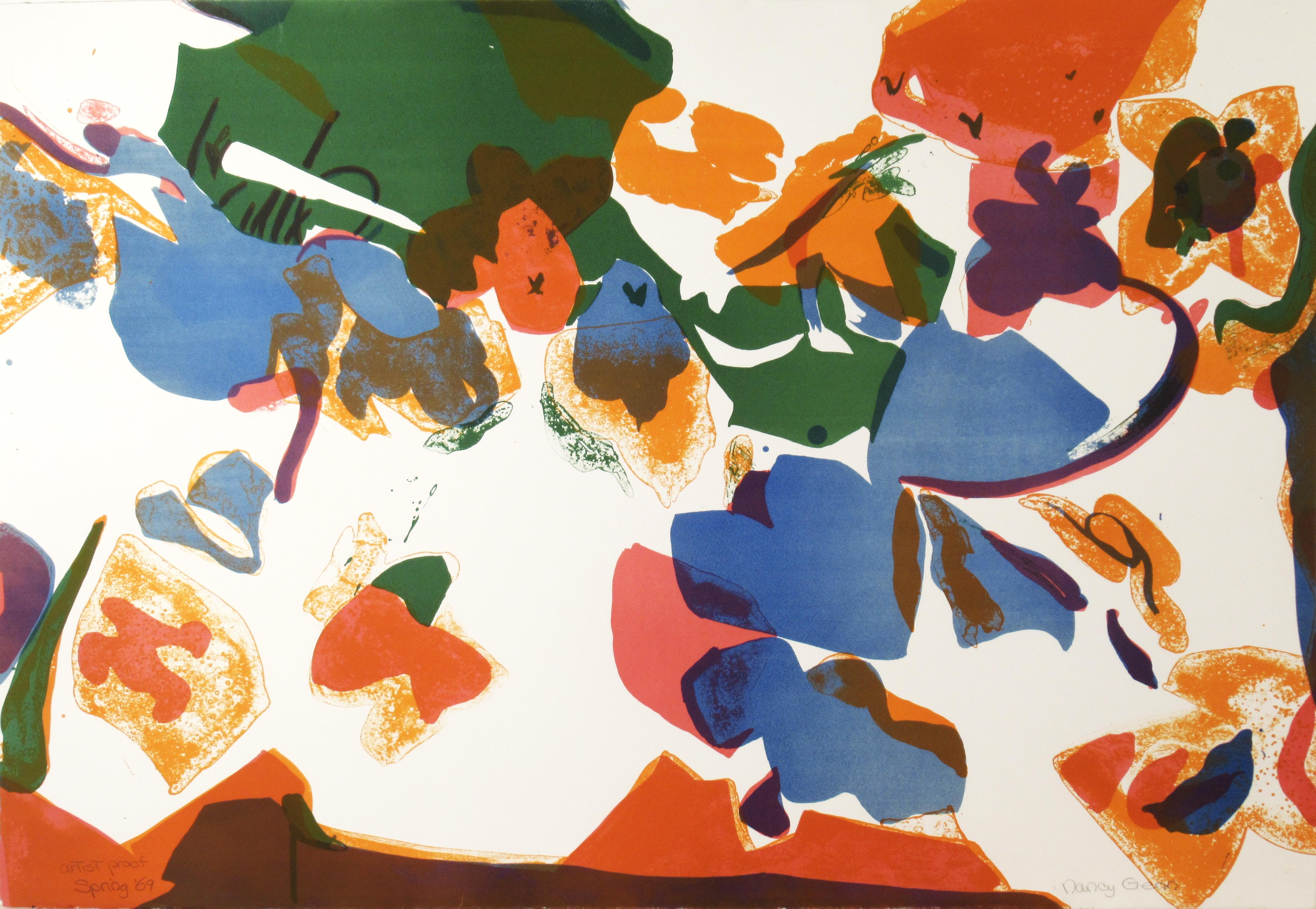 Nancy Genn Abstract Print - Spring 69