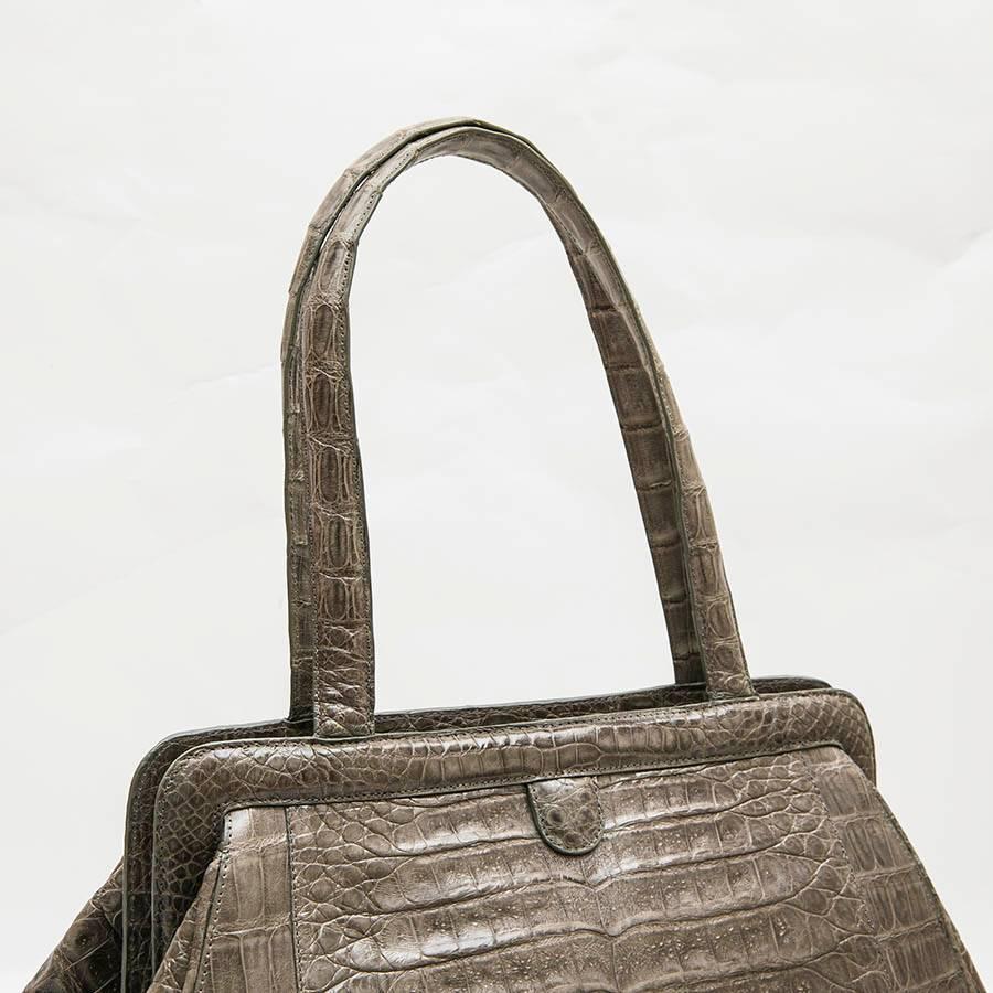 Women's NANCY GONZALES Bag in Gray Corocdile