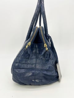 Nancy Gonzales Fourre-tout Linda en crocodile bleu