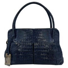 Nancy Gonzales Blue Crocodile Linda Tote