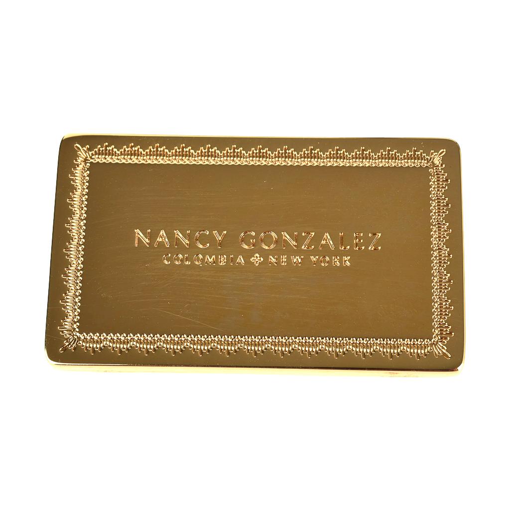 Nancy Gonzalez  Brown Gold Washed Crocodile Bag Side Tassels im Angebot 2