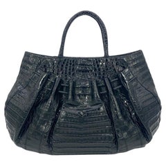 Nancy Gonzalez Tote Cocodrilo Negro
