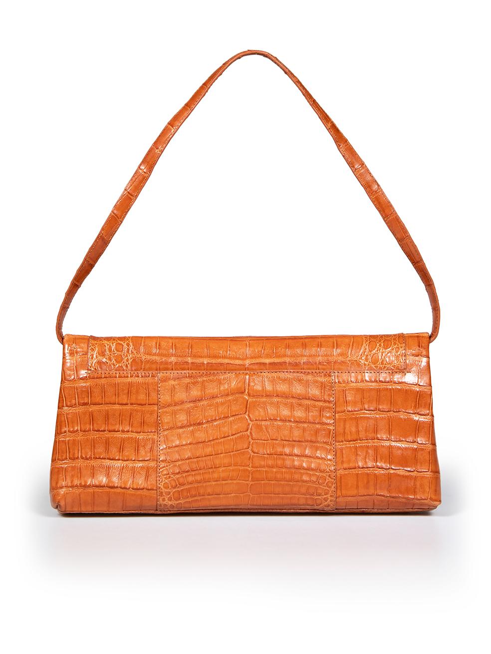 Nancy Gonzalez Dark Brown Crocodile Leather Clutch In New Condition In London, GB