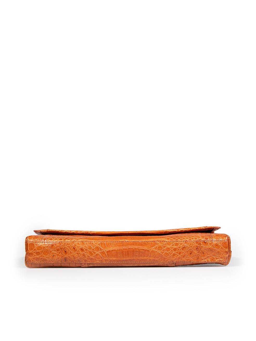 Women's Nancy Gonzalez Dark Brown Crocodile Leather Clutch