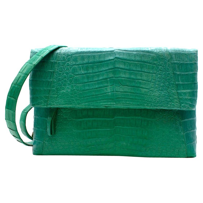 Nancy Gonzalez Green Crocodile Tote Bag For Sale at 1stDibs | nancy  gonzalez crocodile bag, nancy gonzalez bag