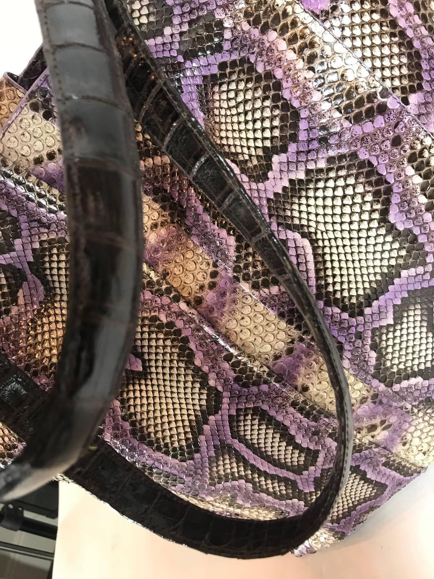 Women's or Men's Nancy Gonzalez Python Tote For Sale