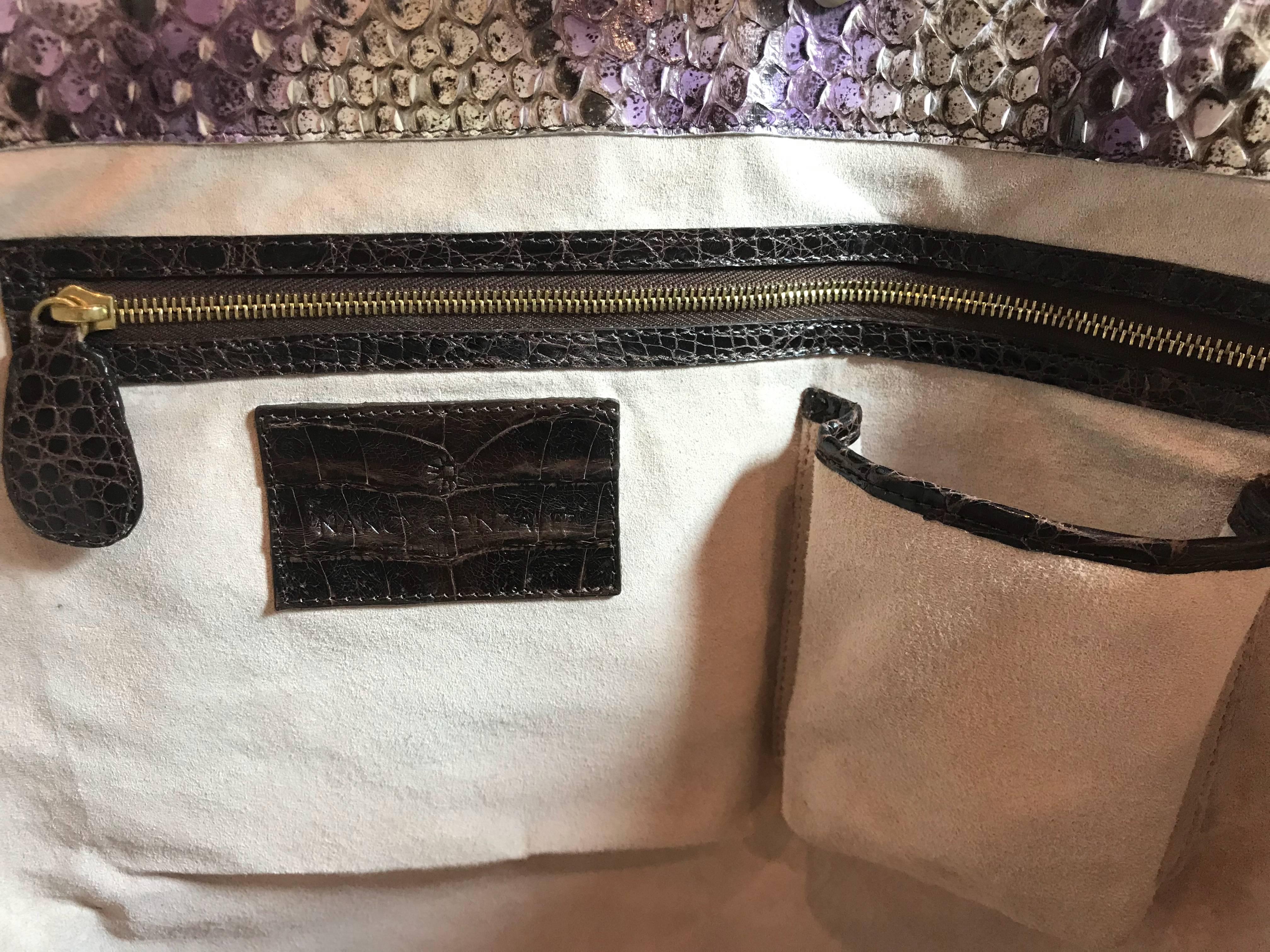 Nancy Gonzalez Python Tote For Sale 3