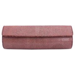 Nancy Gonzalez Shagreen Clutch