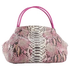 Nancy Gonzalez Slim Dome Satchel Python Medium
