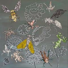 Myth, Muse and Metaphor #3, Mixed Media on Canvas
