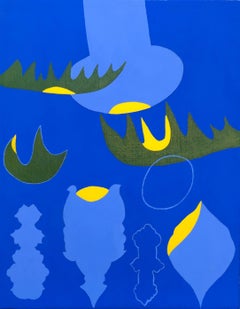 A Small Blue Painting, Painting, Acrylic on Canvas