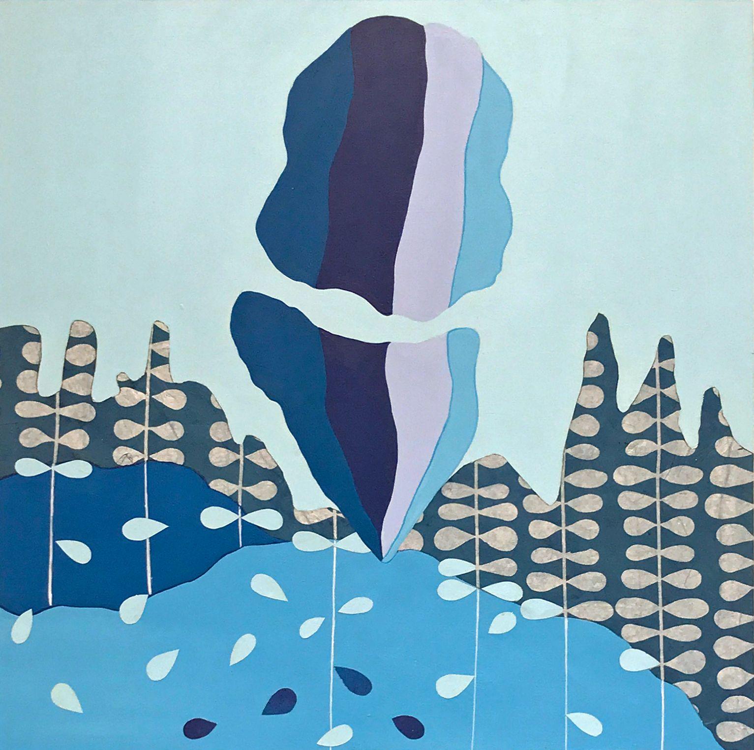 Nancy Goodman Lawrence Tipping Point Diptych, Painting, Acrylic on