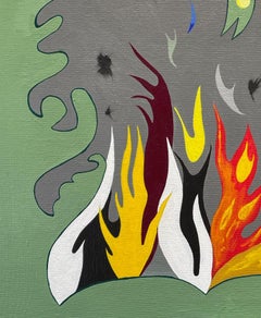 The View Through #3, peinture, acrylique sur toile