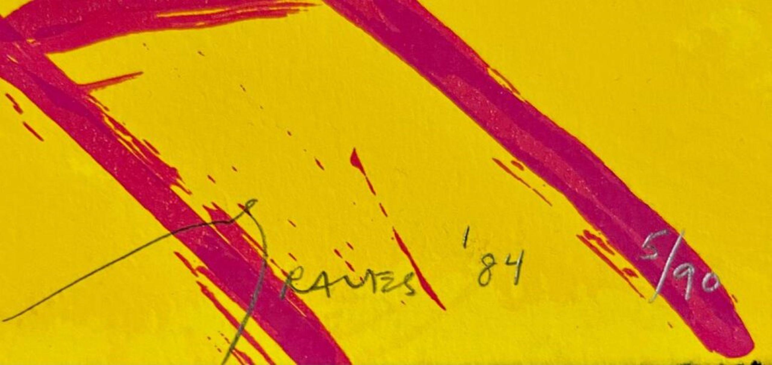5745, for the Jewish Museum original signed/n abstract expressionist screenprint - Print by Nancy Graves