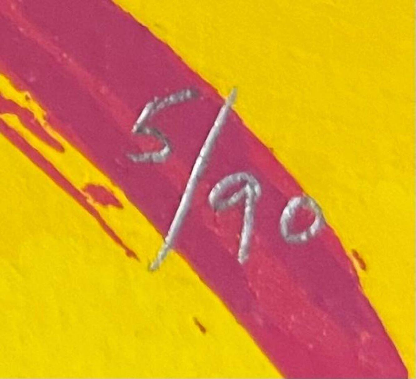 5745 Jewish Museum Hanukkah original Signed/n abstract expressionist screenprint - Abstract Expressionist Print by Nancy Graves