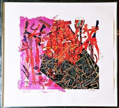 Nancy Graves, Calibrate, 16 color Etching/Aquatint/Engraving, Signed/N, Framed