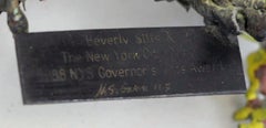 Famed sculptor Nancy Graves unique signed patinated bronze sculpture NY Award