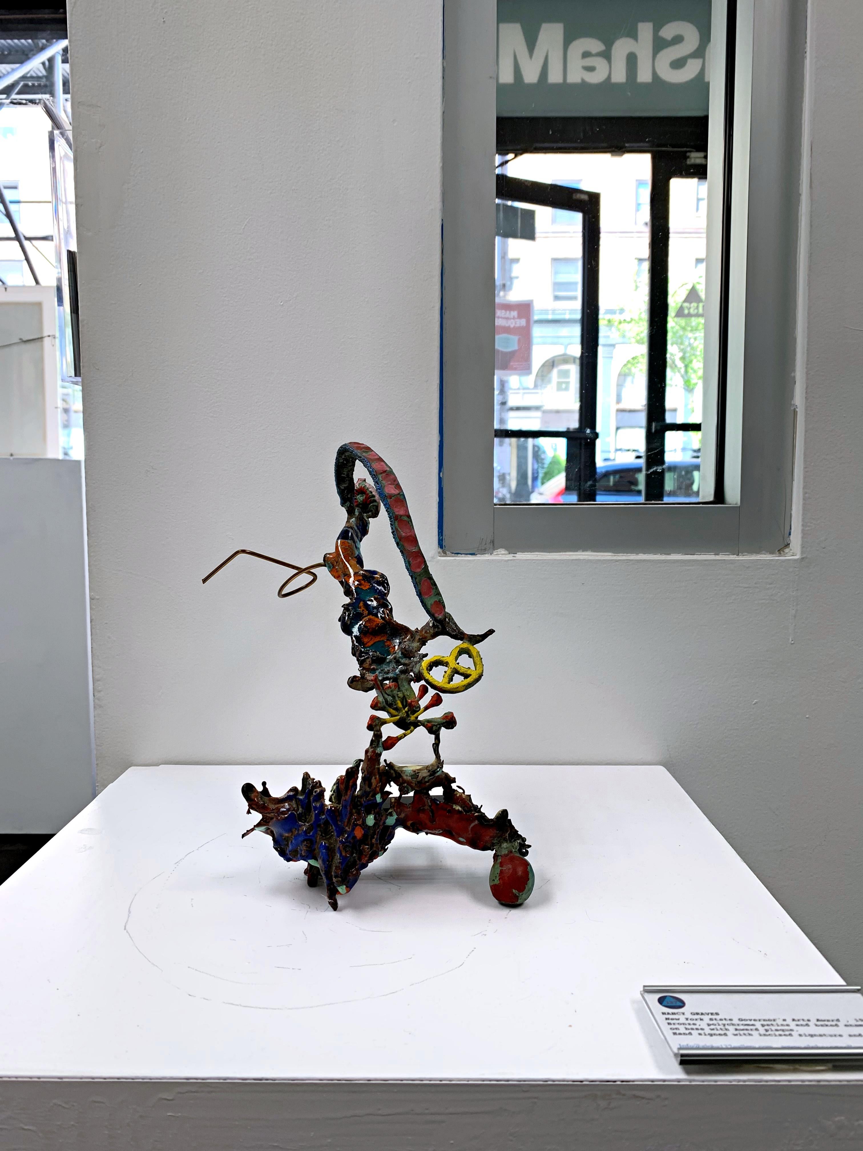 Famed Bildhauer Nancy Graves einzigartige signierte patinierte Bronze-Skulptur NY Award im Angebot 3