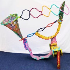 Rope Trap /// Abstract Expressionist Female Nancy Graves Huge Metal Sculpture NY