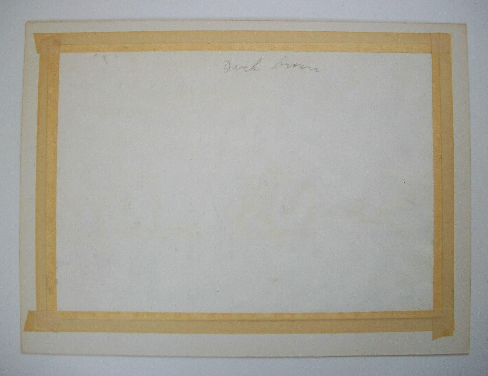NANCY HERFST – Expressionistisches Aquarellgemälde – signiert – Kanada – um 1977 (20. Jahrhundert) im Angebot