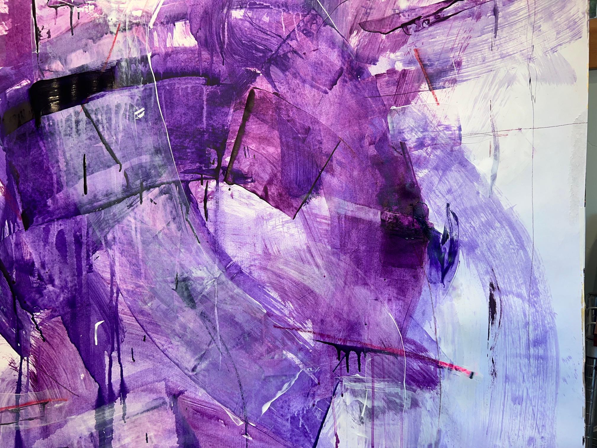 Processo primario Viola - Painting di Nancy Hillis