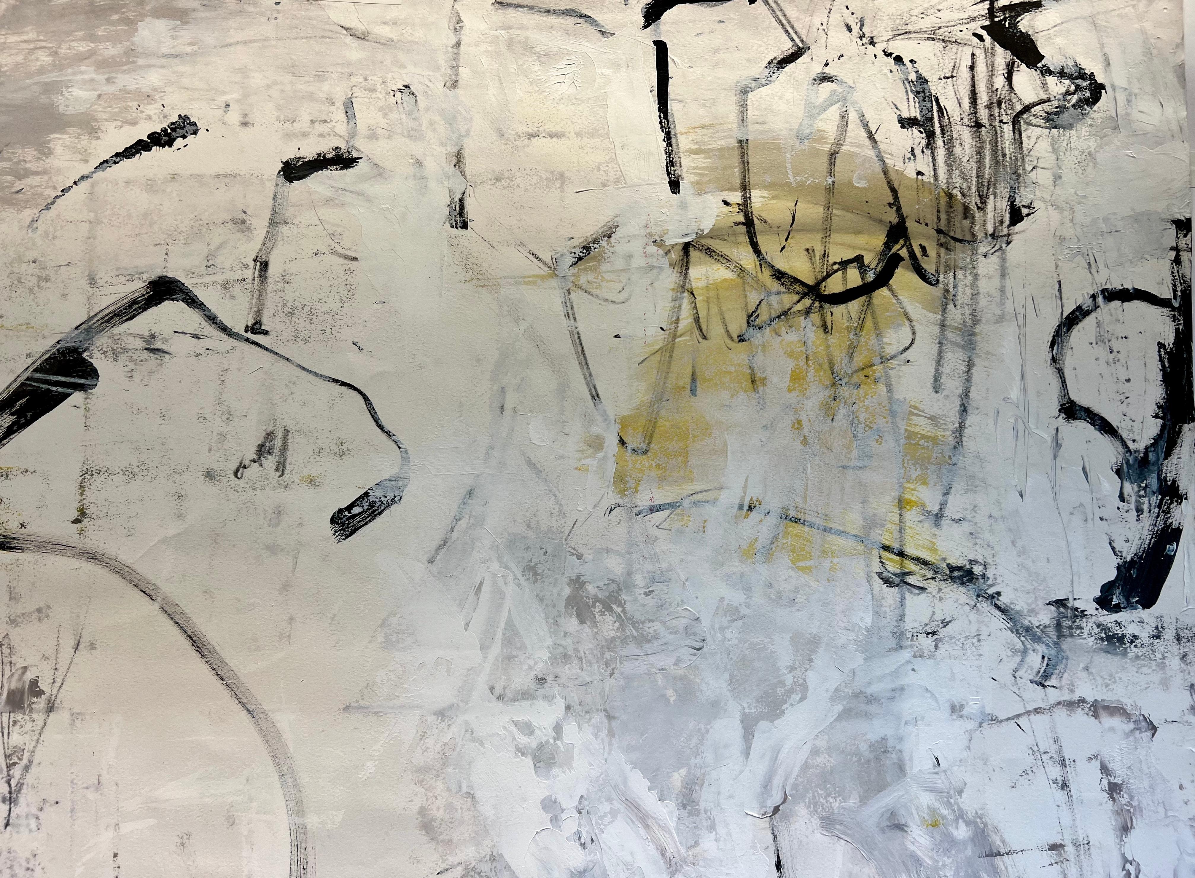 Take 5 - Painting Espressionismo astratto di Nancy Hillis