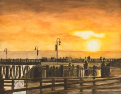 Pismo Pier bei Sonnenuntergang