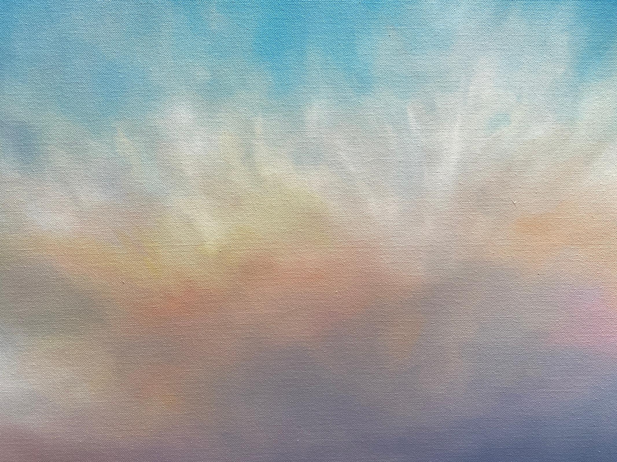 Paysage nuageux VIII, peinture à l'huile en vente 1