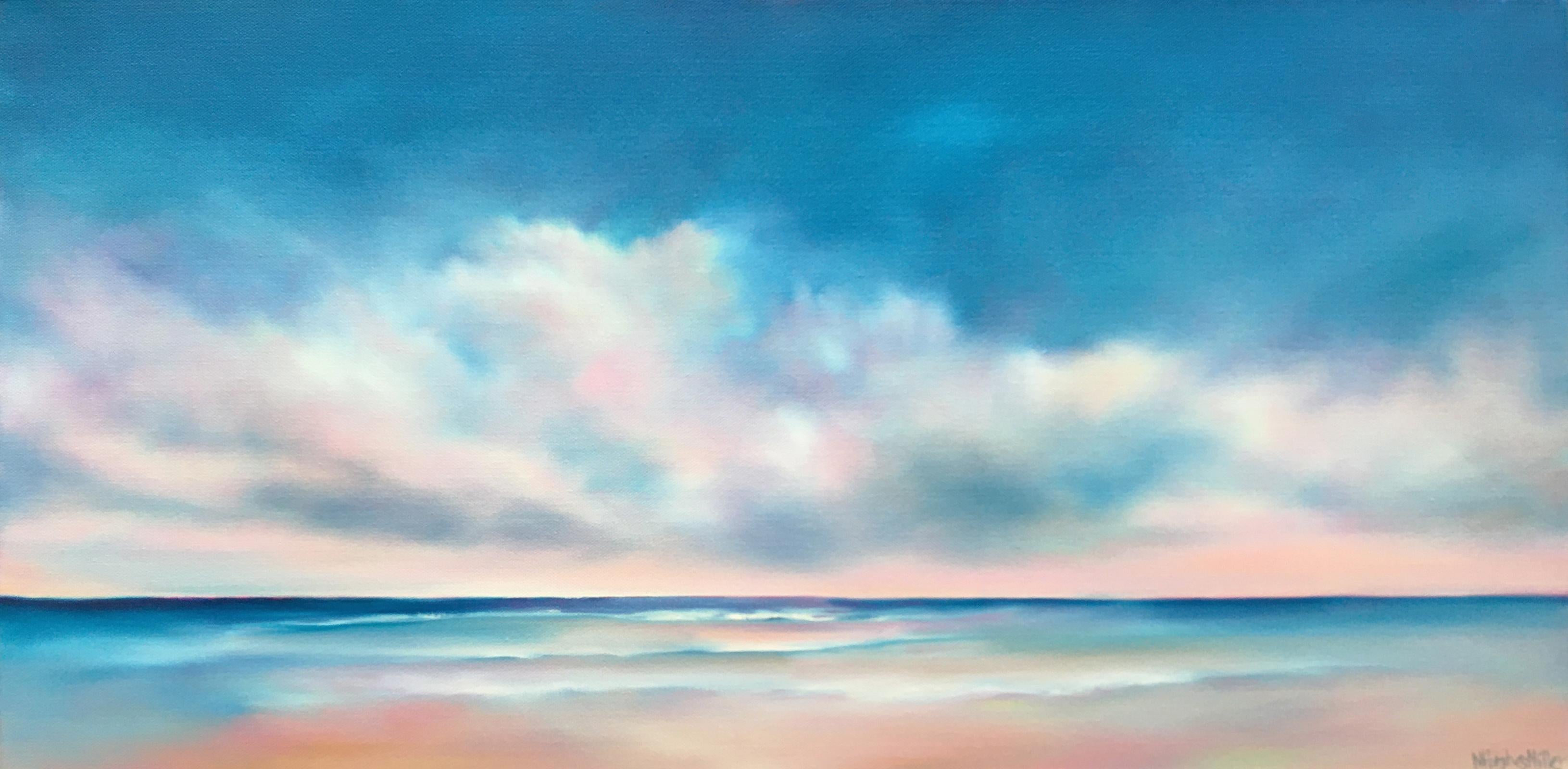 Nancy Hughes Miller Landscape Painting - Beach Glow, Oil Painting