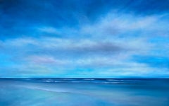 Blue Ocean Clouds, Oil Painting