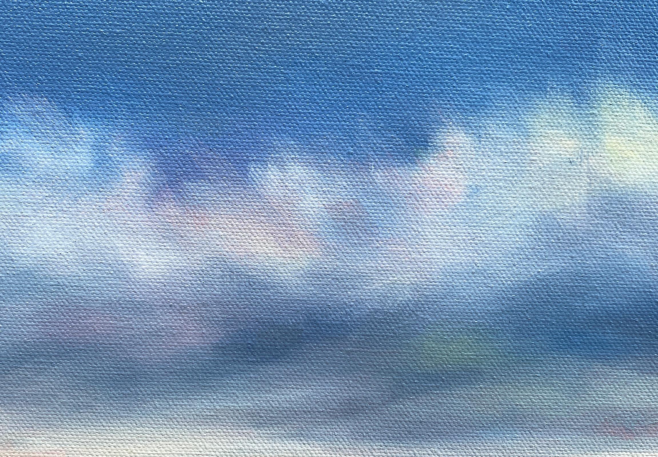 Moonlight Beach Clouds, Oil Painting For Sale 1