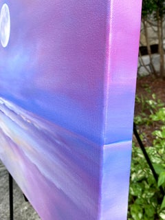 Moonrise Beach, Oil Painting