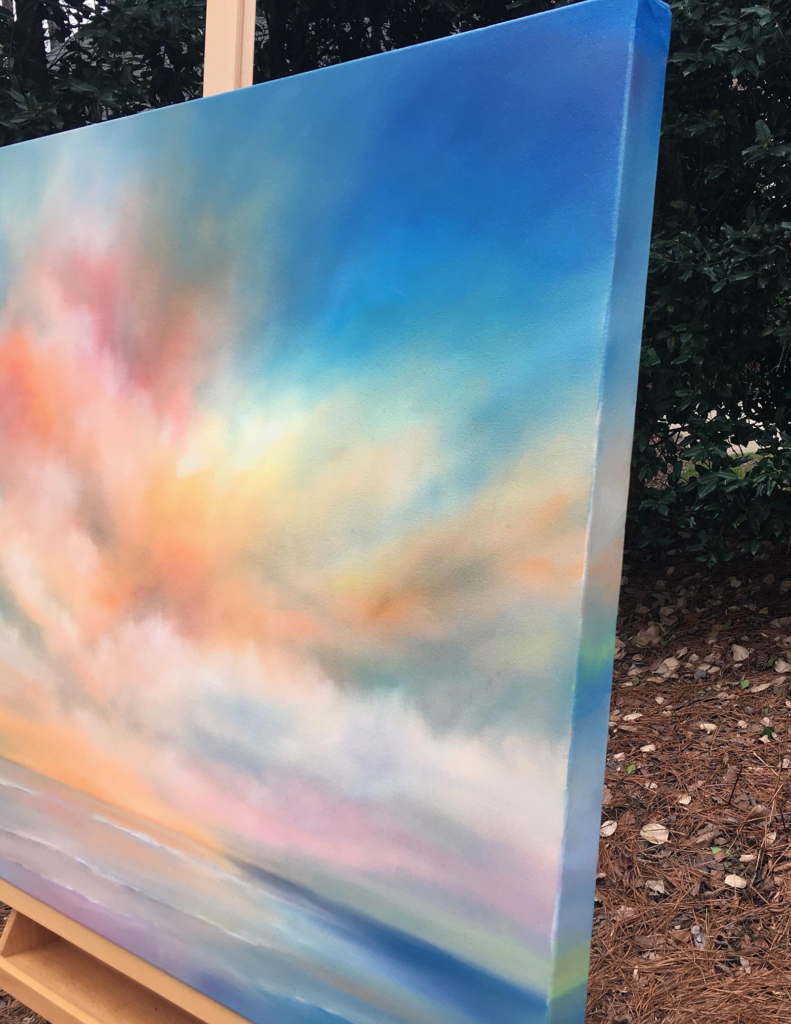 Shoreline Sky - Painting by Nancy Hughes Miller