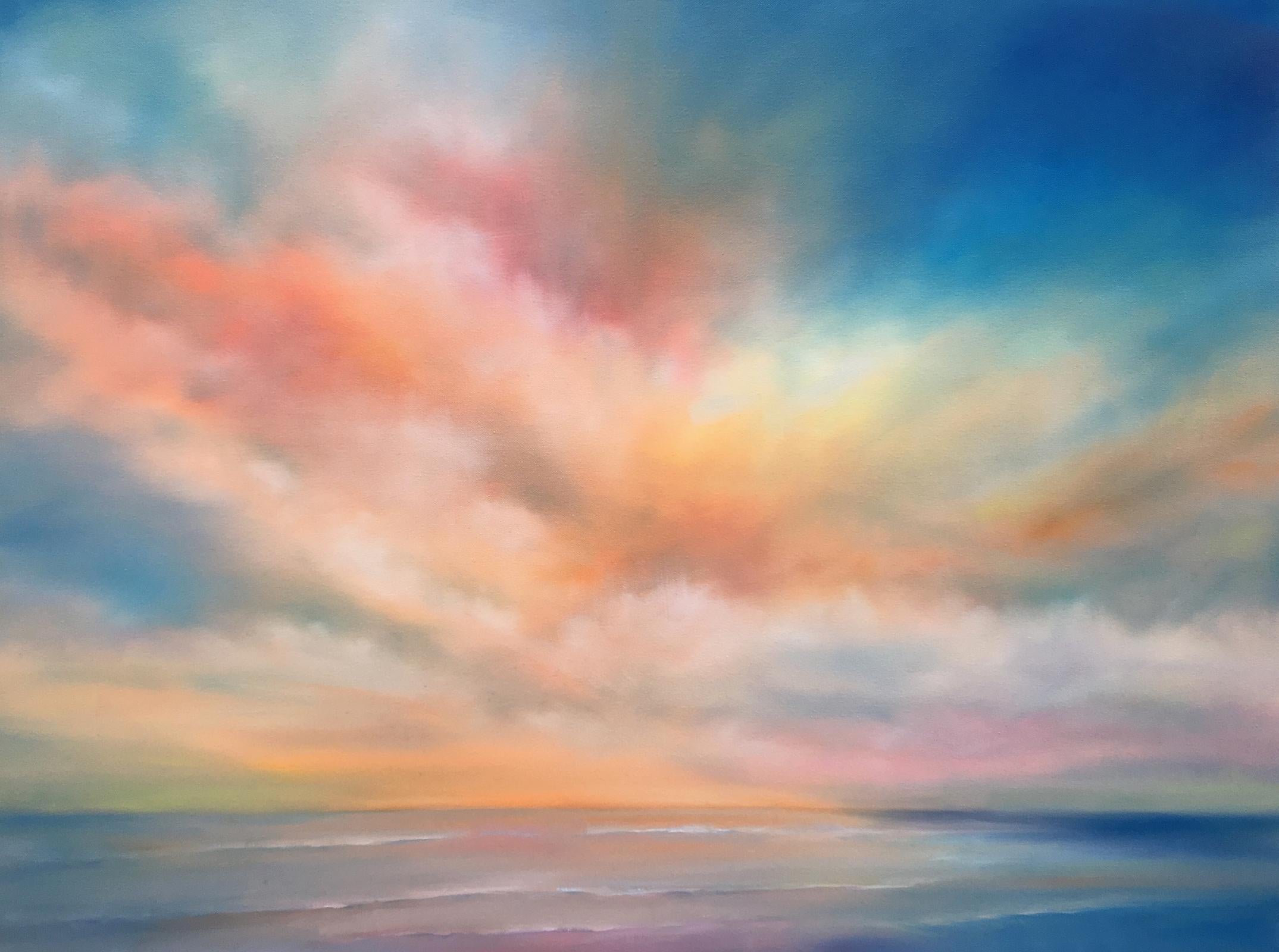 Nancy Hughes Miller Landscape Painting - Shoreline Sky