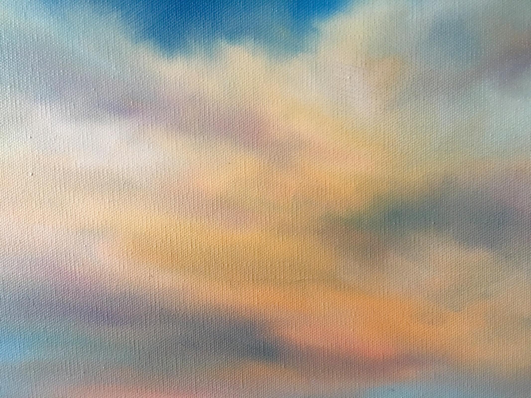 <p>Artist Comments<br>In my imagined seascape a warm colorful light glows in the clouds and on the water. I enjoy the freedom of letting the paint tell me where it wants to go and allowing the process to unfold spontaneously.</p><br/><p>About the