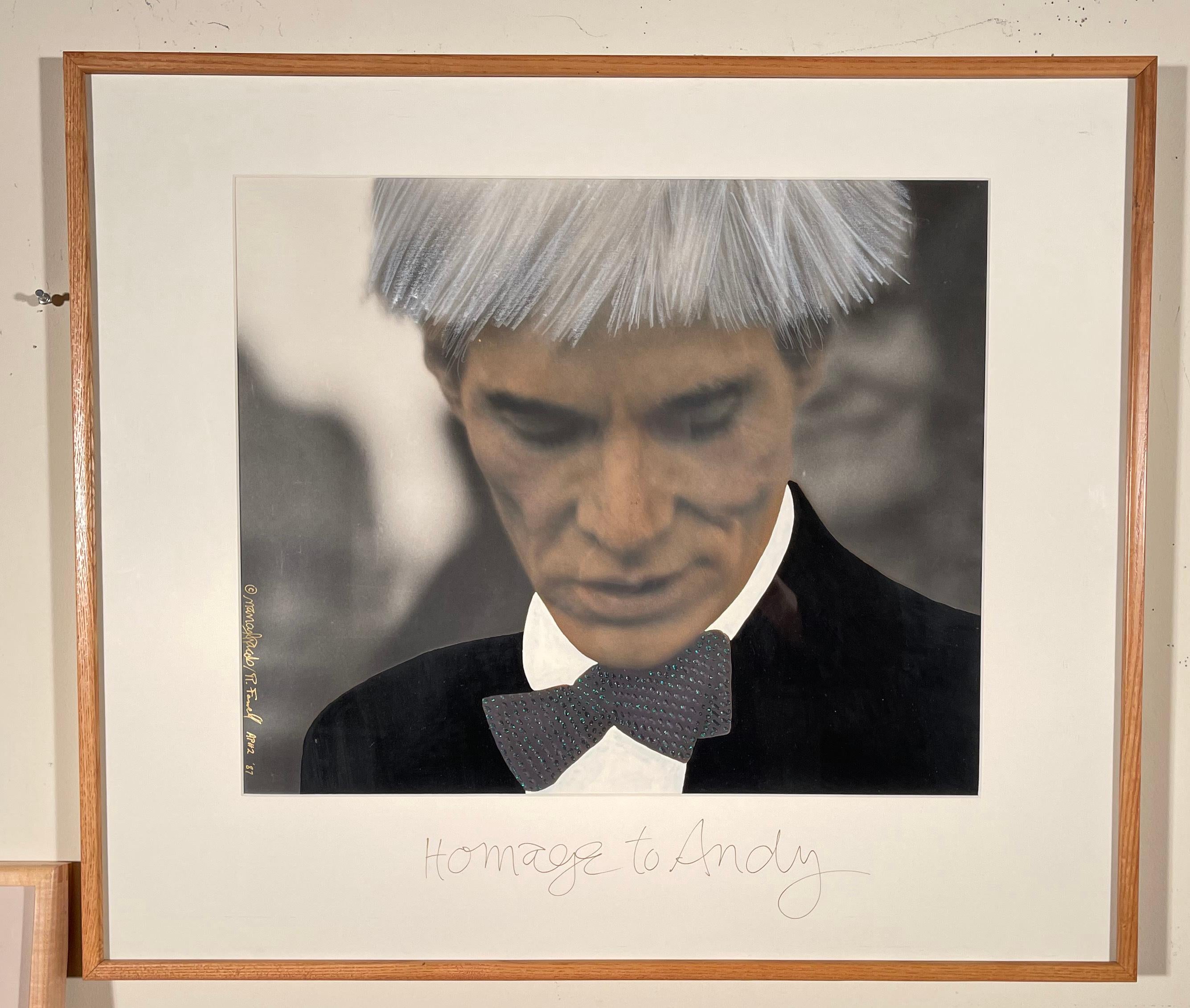 HOMENAJE A ANDY - RETRATO DE ANDY WARHOL - Photograph de Nancy Jacob