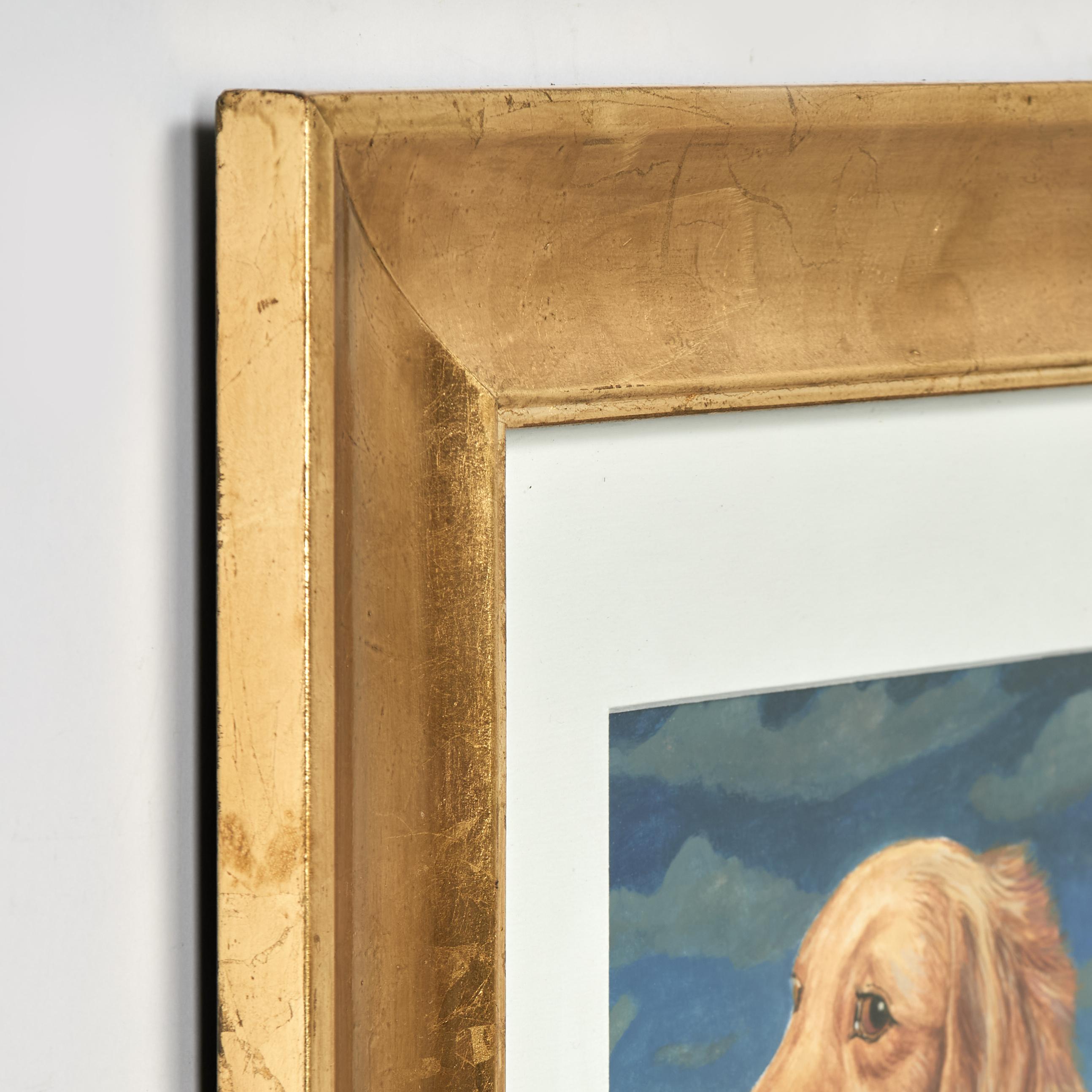 Satz von sechs Gemälden von Hunden in menschlicher Kleidung von Nancy Jolly im Angebot 9