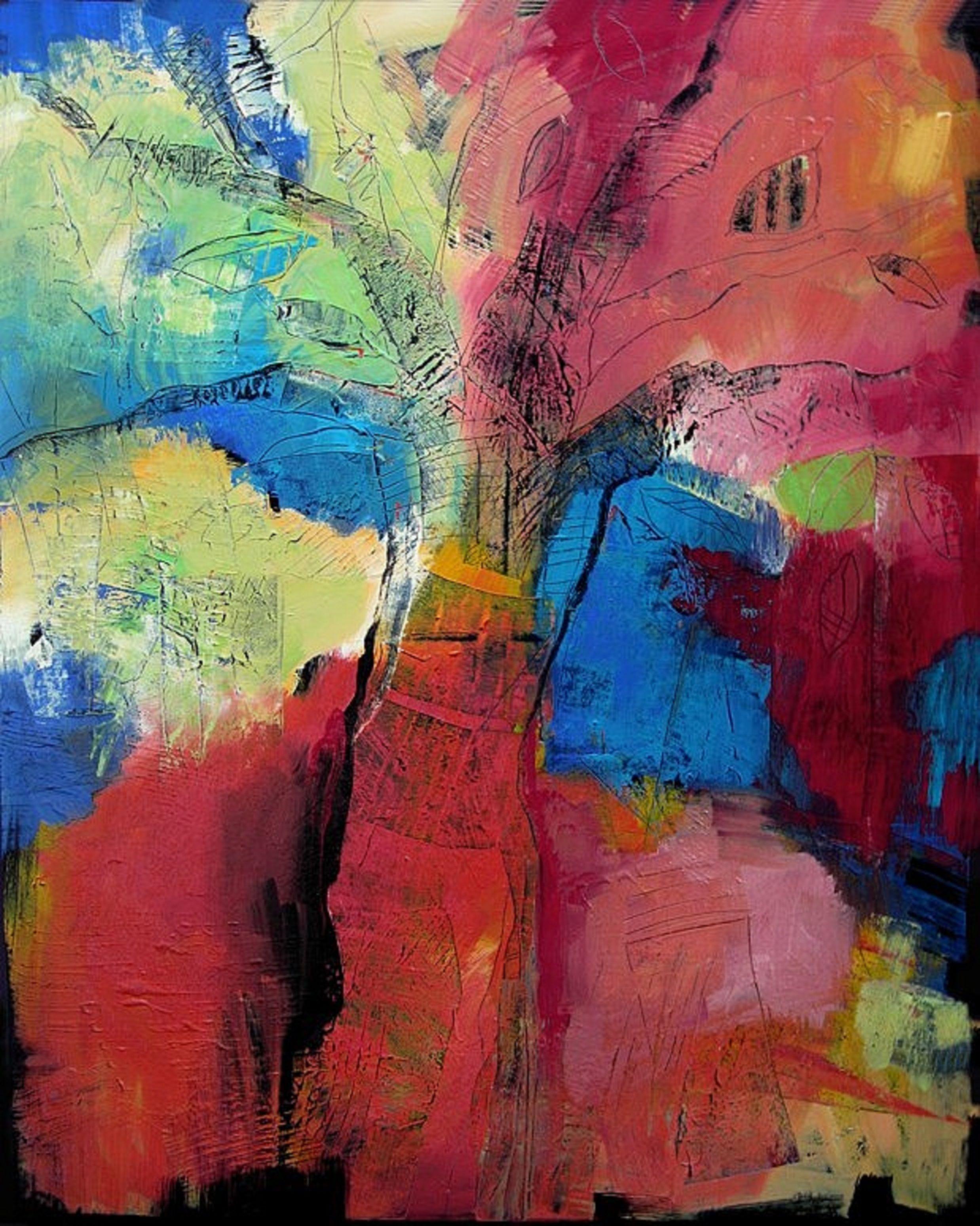 Abstract Painting di Nancy Kramp - Acero, Pittura, Acrilico su tela
