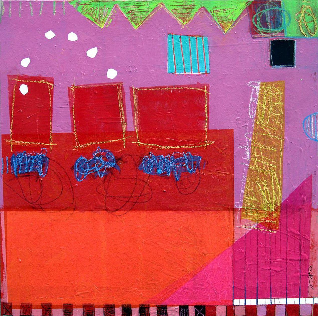 Abstract Painting di Nancy Kramp - Windows 8, Pittura, Acrilico su tela