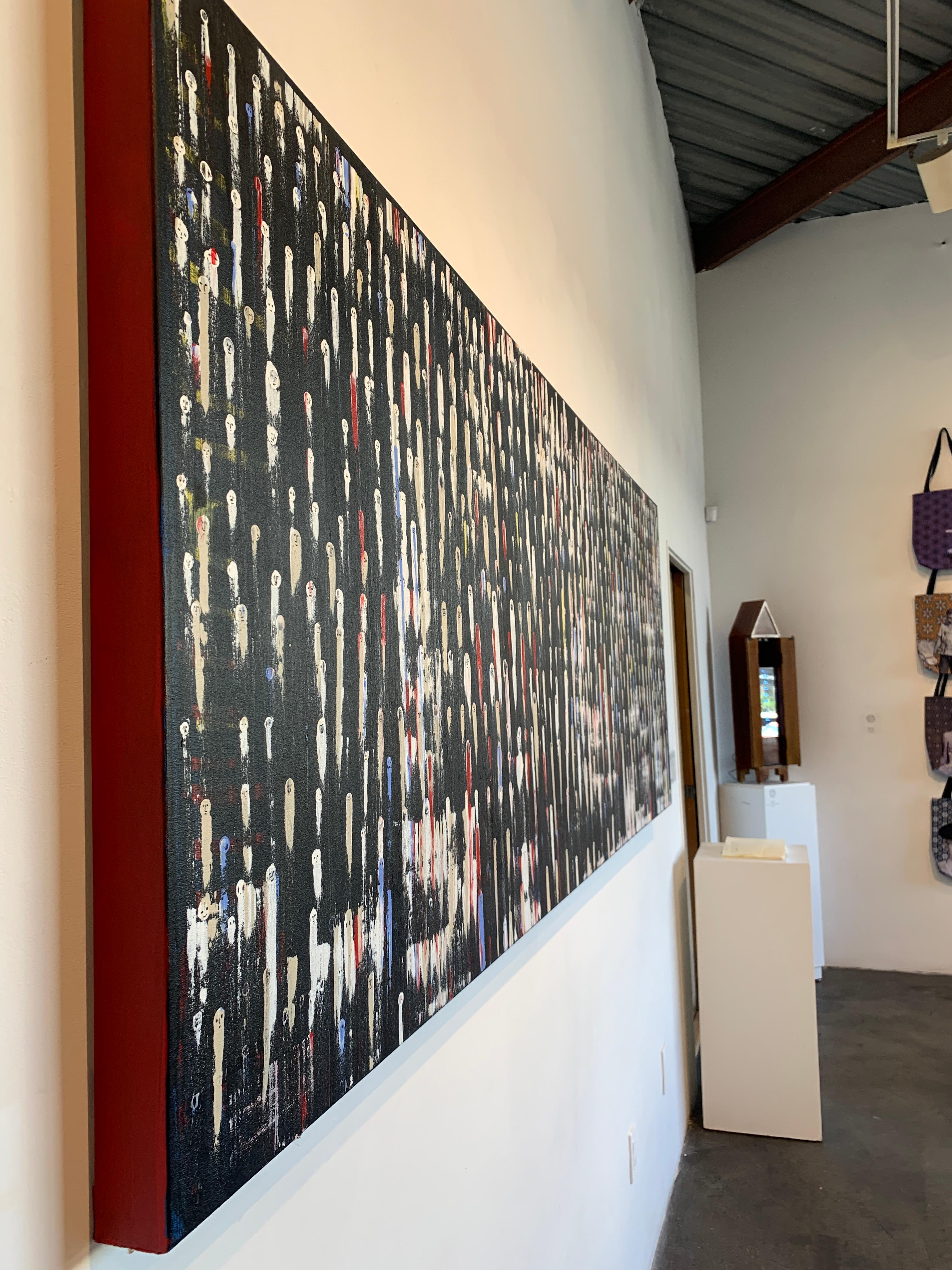 Dancing With Ghosts – Painting von Nancy Larrew