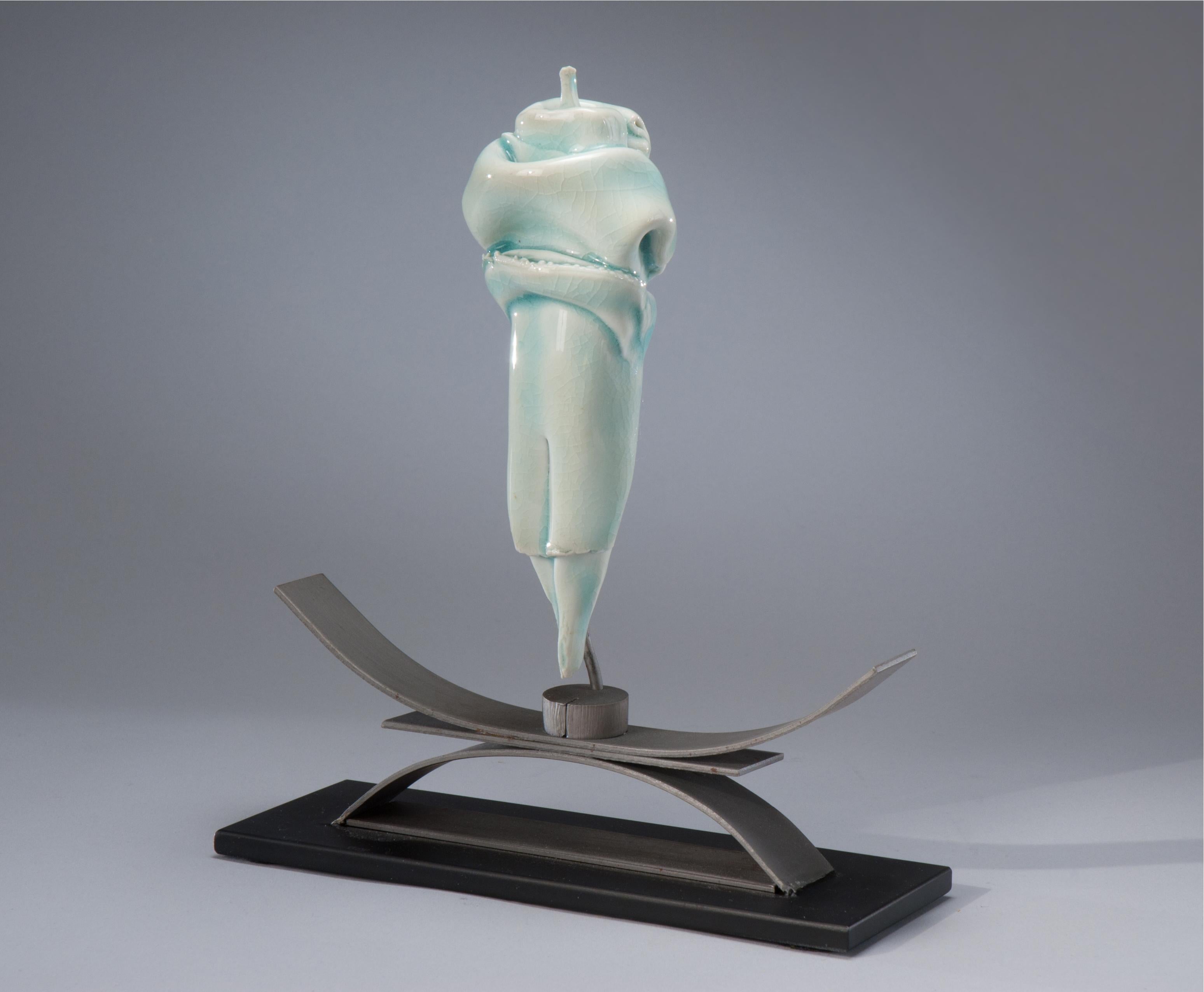Nancy Legge Figurative Sculpture - Kei (Japanese-Reverant)