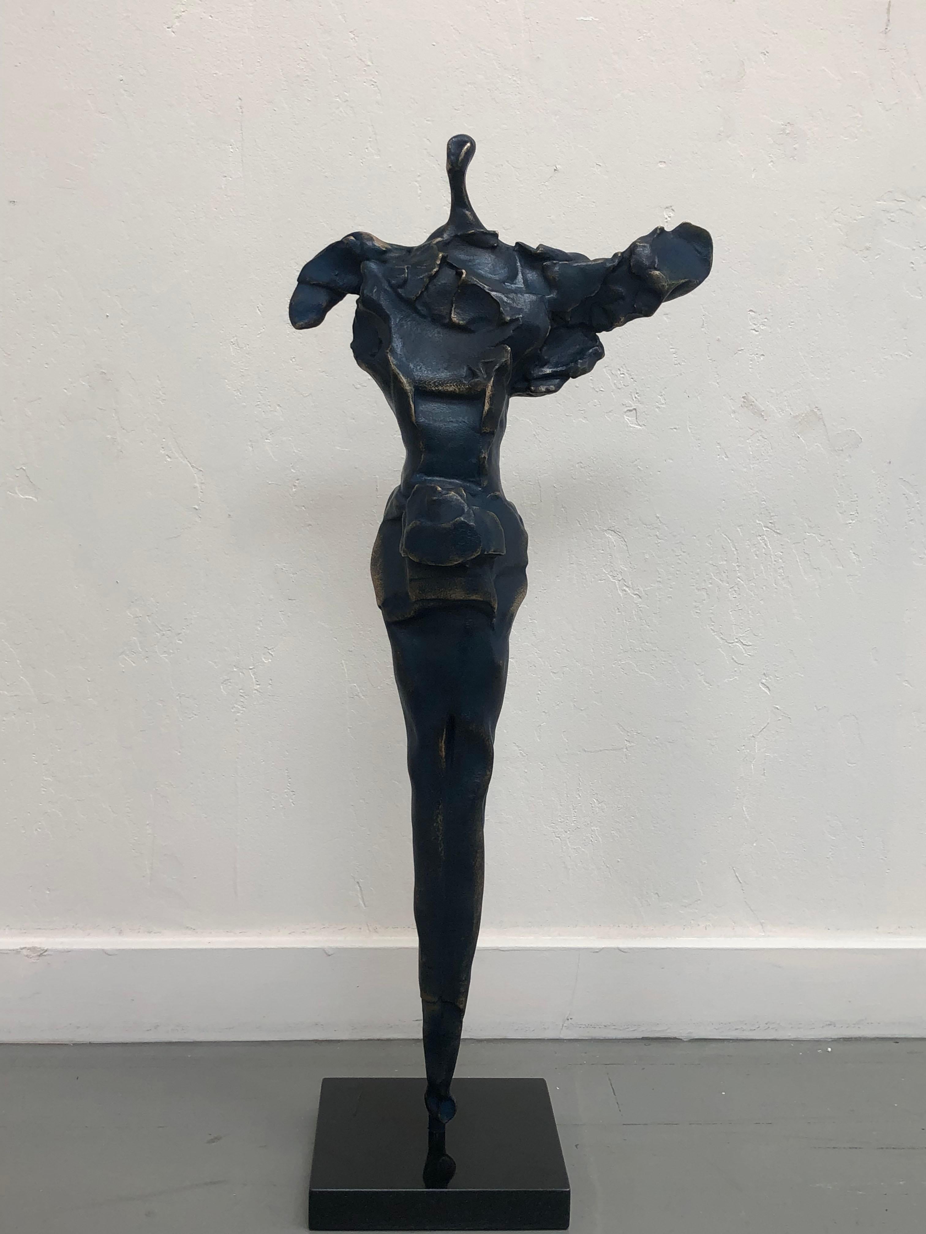 Nancy Legge Figurative Sculpture - Ulric (German-Wolf Ruler)