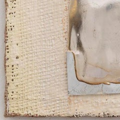 Silver Leaf Glass Pigment Burlap