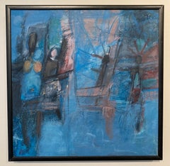 'Untitled Figural Abstract, ' by Nancy Nicol, Oil on Canvas Painting