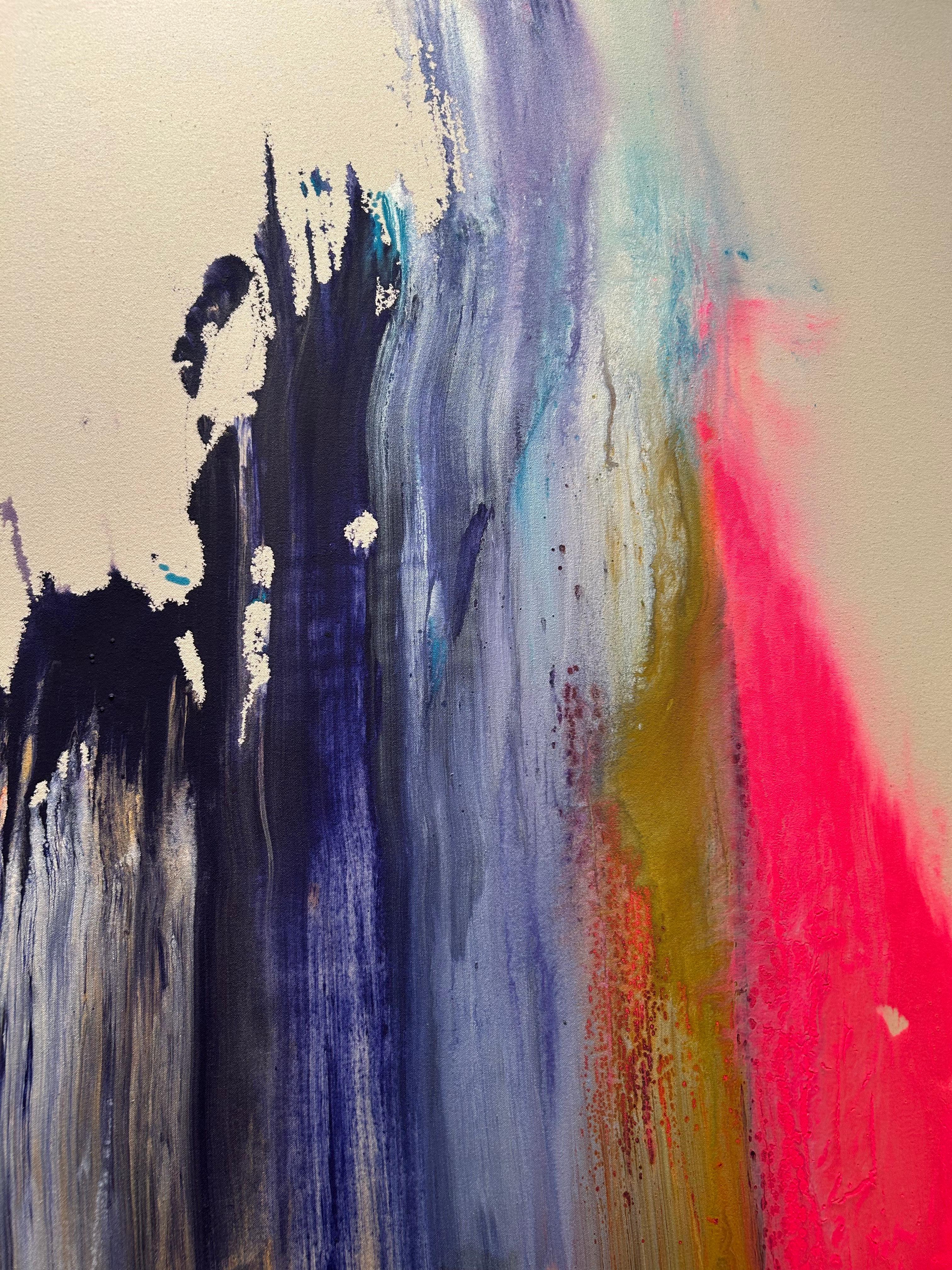 Pittura colorata dell'espressionismo astratto in vendita 2