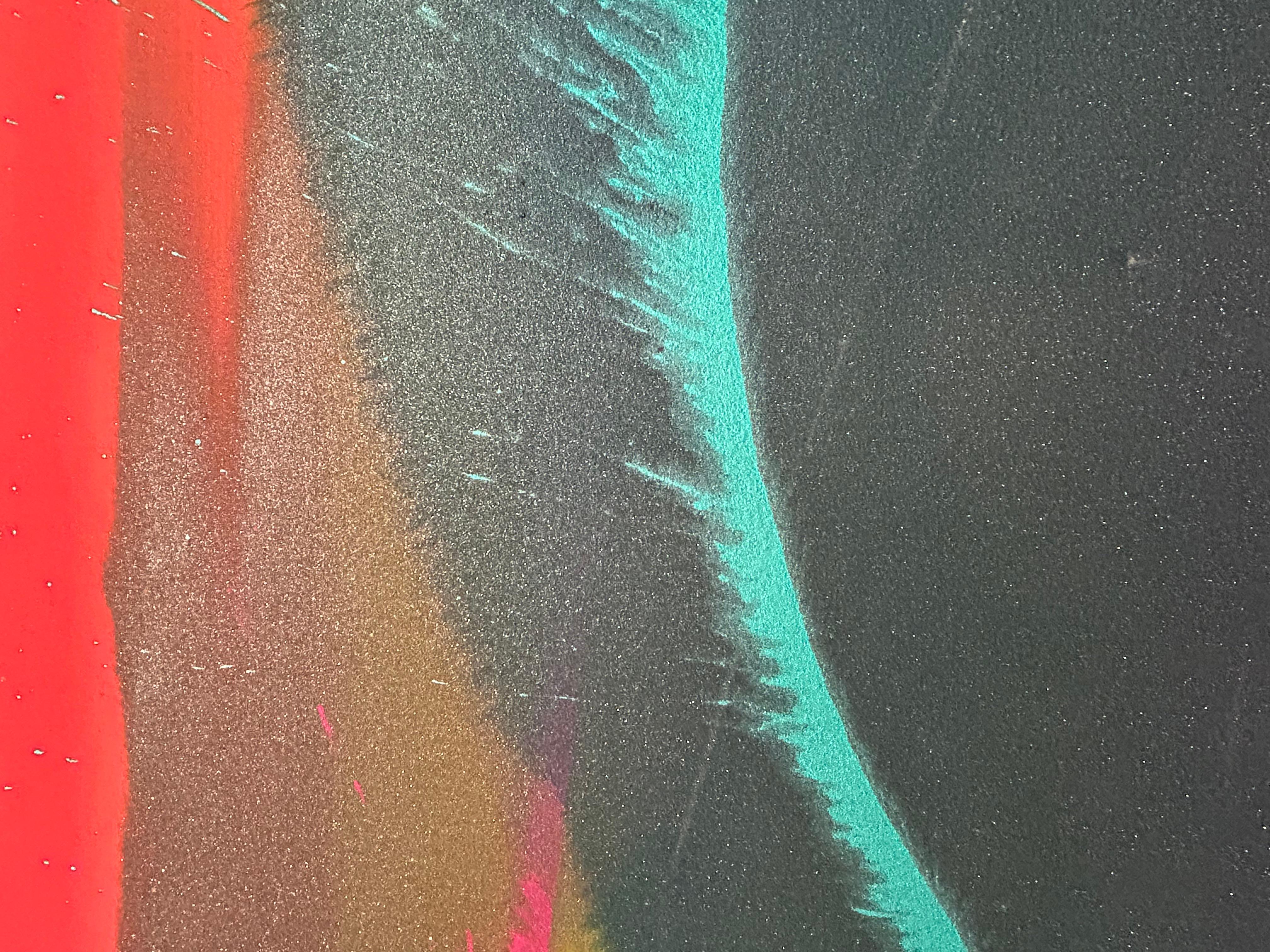 Zeitgenössische abstrakte Eisenglimmer-Malerei (Abstrakt), Painting, von Nancy Pantirer