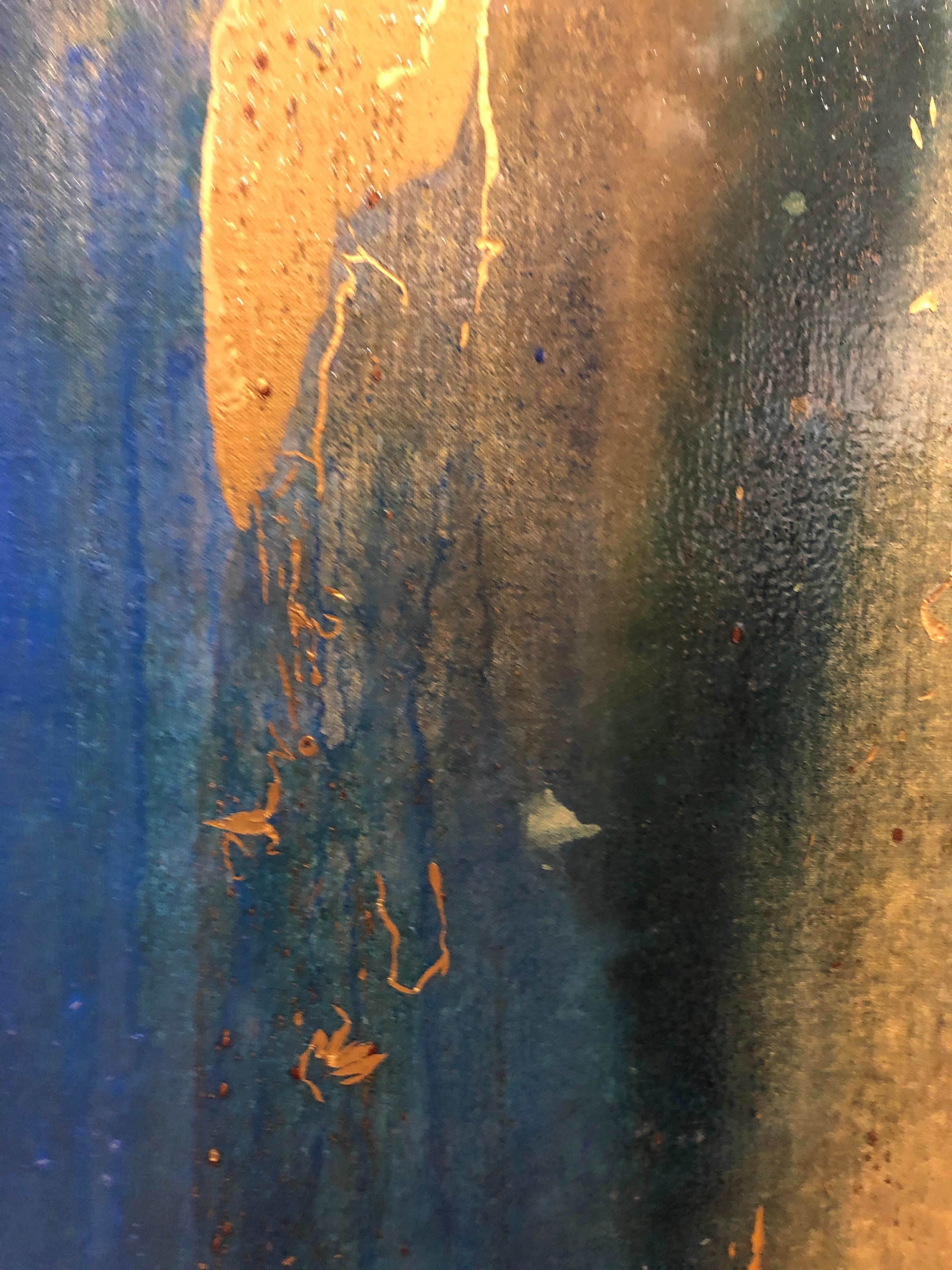 Couch Piece: Zeitgenössisches abstraktes Acrylgemälde – Painting von Nancy Pantirer