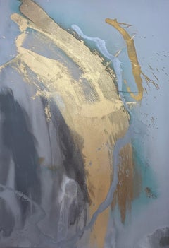 Washing Immersing, 2014:Contemporary Abstract Acrylic Painting